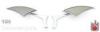 Chrome Billet Mirrors (Z) for Honda, Suzuki, Kawasaki, Yamaha, BMW, Ducati any metric mirrors 104 M Image 