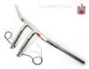 Chrome 1-1/4" Drag Handlebars 8" Rise with LED Turn Signals fit Harley T-BARS 8-IN RISE 1-1/4 WITH LED TURN SIGNALS Image 