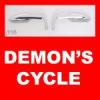 Chrome Billet Custom Mirrors Set (GRIM REAPER) for Harley-Davidson MIRRORS 116 Image 