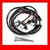 Chrome Switches and Wire Harness for Harley hand Controls CHROME SWITCHES & WIRES 96UP Image 