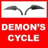 Claw Custom Black Billet Mirrors Set for Harley-Davidson Motorcycles MIRRORS 117B Image 