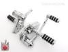 Chrome Billet Forward Controls for Harley BigTwins SLIM F-CONTROLS PRE 99 Image 