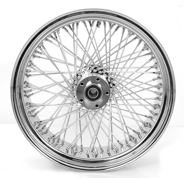 Chrome 80 Spokes Rear Wheel 250 Wide for Custom Harley