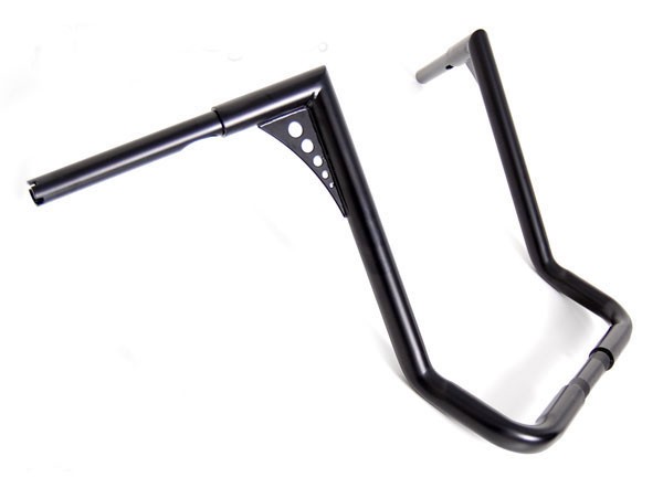 El Diablo Black 16" Rise Ape Hangers 1-1/4" Diameter Handlebars for Harley Dressers Baggers FLHT FLHTC Motorcycles