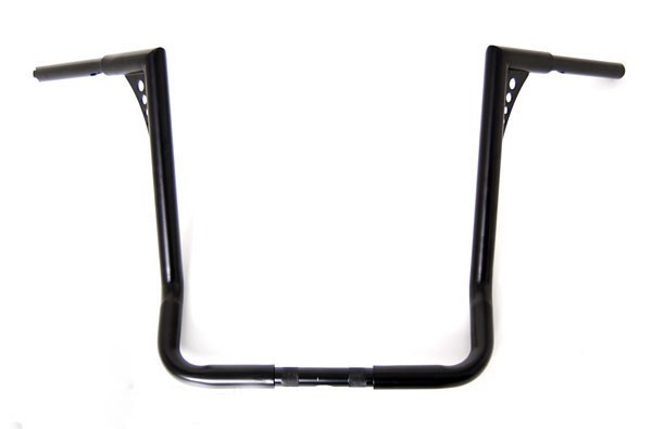 El Diablo Black 14" Rise Ape Hangers 1-1/4" Diameter Handlebars for Harley Dressers Baggers FLHT FLHTC Motorcycles