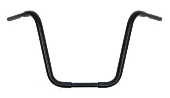 18" Rise Black Ape Hangers 1-1/4" diameter Handlebars for Harley-Davidson