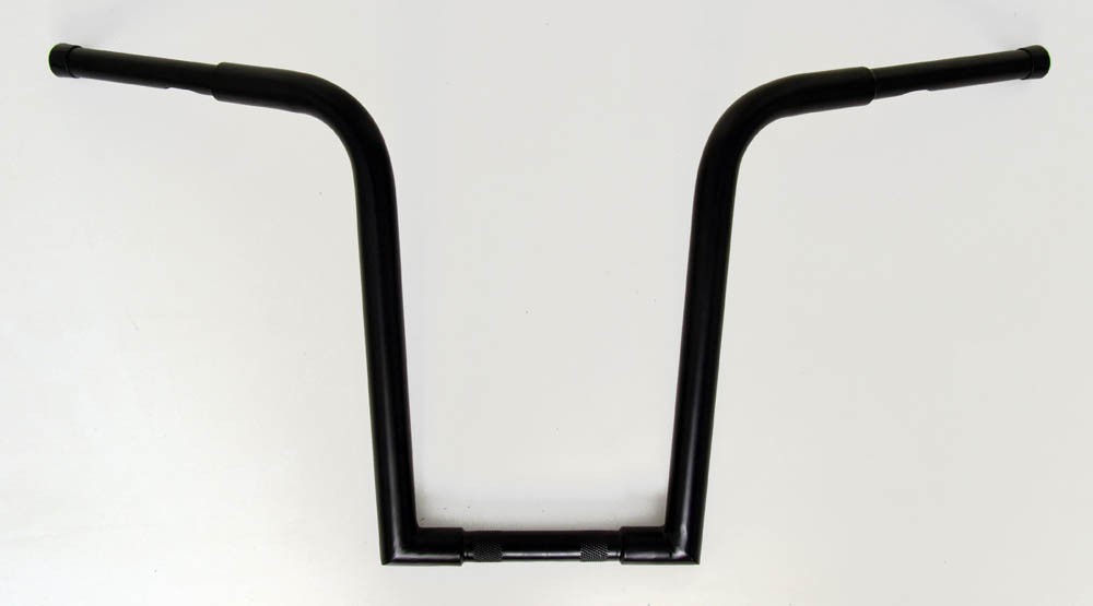 Black 14" Rise Universal Ape Hangers "Frisco" Chubby's 1-1/4" Diameter Handlebars for Harley Motorcycles