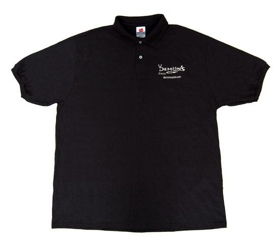 Demon's Cycle Black Polo Shirt Stitched S