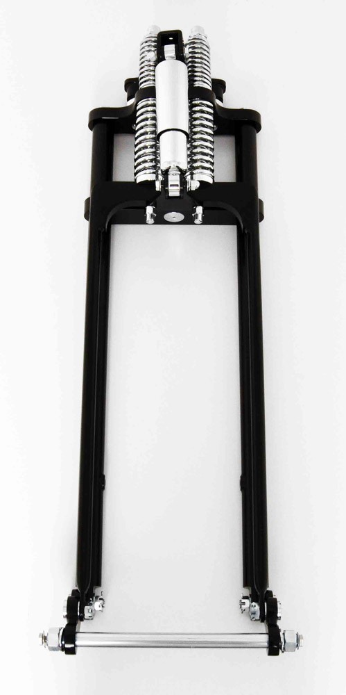 4" OVER Black Bobber Springer Front End With Shock for Stock Harley-Davidson