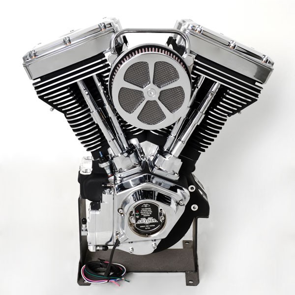 Black Demon's 114ci Complete Driveline Open Belt Primary 6 spd Transmission for Harley
