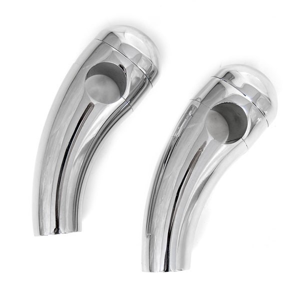 3" Chrome Billet Handlebars Custom Risers 1" Pull-back for Harley-Davidson Motorcycle Front Ends