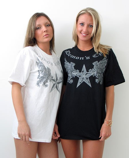 Demon's Cycle Nautical Star and GriffinsT-Shirt (White S)
