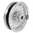 16" x 3.5" Chrome 80 Spoke Rear Wheel For 2000 and Up Harley Davidson Motorcycle