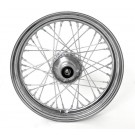Chrome 40 Spoke Front Wheels 16"x3" Single Disc for Harley FLST 1986-99