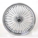 18 x5.5" Chrome Mammoth 48 Fat Spokes Rear Wheel for Harley-Davidson 200 Tires