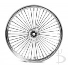 21" x 2.15" Chrome Mammoth 48 Fat Spokes Front Wheel for Harley-Davidson Single Disc Narrow Glide Sportster Dyna