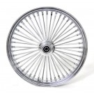 26 x3.5" Chrome Mammoth 48 Fat Spokes Front Wheel for Harley-Davidson Single Disc