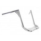 El Diablo Chrome 16" Rise Ape Hangers 1-1/4" Diameter Handlebars for Harley Dressers Baggers FLHT FLHTC Motorcycles