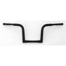 Black 9" Rise Universal Ape Hangers "Frisco" Chubby's 1-1/4" Diameter Handlebars for Harley Motorcycles