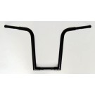 Black 18" Rise Universal Ape Hangers "Frisco" Chubby's 1-1/4" Diameter Handlebars for Harley Motorcycles
