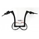 El Diablo 18" Black Ape Hangers 1-1/4" Diameter with Hand Controls and Switches for Harley-Davidson
