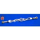9" Chrome Billet Shift Rod "Maltese Cross" Stock Linkage Length for Harley-Davidson