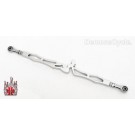 11-3/4" Chrome Billet Shift Rod "Mudflap Girl" + 3" Over Harley-Davidson Stock Linckage Length
