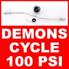 Oil Pressure Oil Filled Gauge with Mounting Kit for Harley-Davidson Big Twins Evo 100PSI