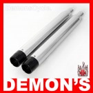 Harley-Davidson FLH FLT Dresser Road King High Performance 3" Exhaust Mufflers Chrome with Black Barrel Tips
