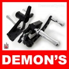 Custom Black Billet Forward Controls for Harley Big Twins 2000-Up CONTOUR