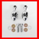 Chrome Billet Cylinder Mount Breathers for All Big Twin TC88 Harley