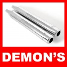 4" O.D. Harley-Davidson FLH FLT Dresser Road King Exhaust Mufflers Chrome with Billet Tips