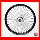 23 x3.5" Black Mammoth 48 Fat Spokes Front Wheel for Harley-Davidson Dual Disc