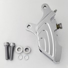 Chrome Four Piston Front Single Disc Custom Brake Caliper for Harley Softail Dyna Sportster