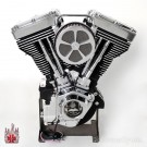 Black Demon's 114ci Complete Driveline Open Belt Primary 6 spd Transmission for Harley