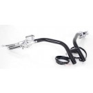 1-1/4" Handlebars H-Bars 14" Rise with Hand Controls, Switches and Grips for Harley