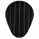 Bobber Solo Seat for Harley or Indian Tuk N Roll With White Stitching