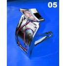Chrome Billet License Plate Bracket and Side Mount Taillight for Harley-Davidson