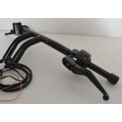 1-1/4" Black Handlebars T-Bars with Built-In Blinkers 10" Rise with Hand Controls + Switches for Harley