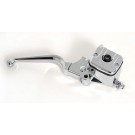 Master Cylinder and Brake Lever Chrome Hand Control for 1996-Up Single Disc Harley-Davidson Handlebars