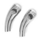 3" Chrome Billet Handlebars Custom Risers 1" Pull-back for Harley-Davidson Motorcycle Front Ends