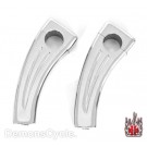4" Chrome Billet Handlebars Custom Risers 1.25" Pull-back for Harley-Davidson Motorcycle Front Ends