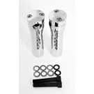 6" Rise Chrome Billet Handlebars Risers for Harley-Davidson Springer Front Ends