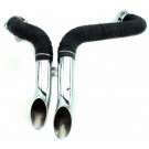Wrapped Exhaust kit with 1.75" Chrome Y-Pipes Custom Exhaust for Harley-Davidson Softail Dyna FL Touring XL Models