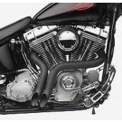 1 3/4" Black Y-Pipes Custom Exhaust for Harley-Davidson Softail Dyna FL Touring Models 1984-2014