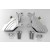 2 Front Chrome Billet 4-Piston Custom Brake Calipers for Harley-Davidson Softail Dyna