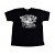 Demon's Cycle Chopper Harley Heraldic Don't Tread on Me Skull T-Shirt (Black XL)