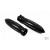 Black Anodized Billet Grips TORPEDO for Harley-Davidson Handlebars