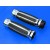 Chrome Billet Custom 6-Rail Hand Grips Set for Harley-Davidson Handlebars