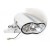 Dual "Wave" Motorcycle Headlight